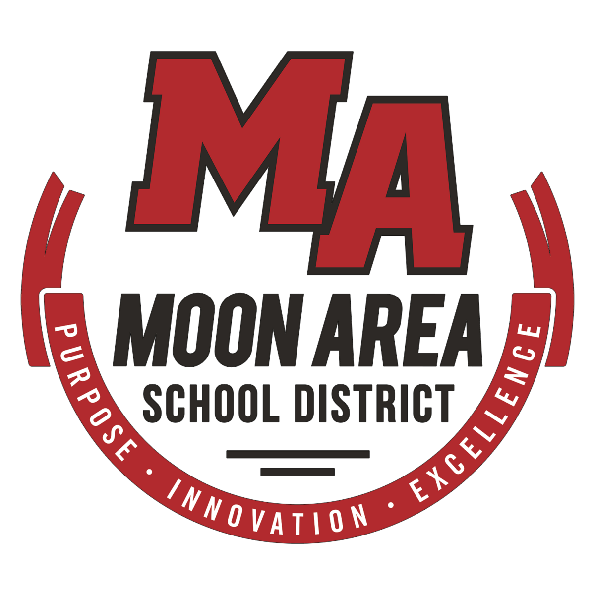 Logotipo del Distrito Escolar del Área de Moon