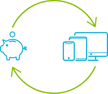 ROI circular graphic