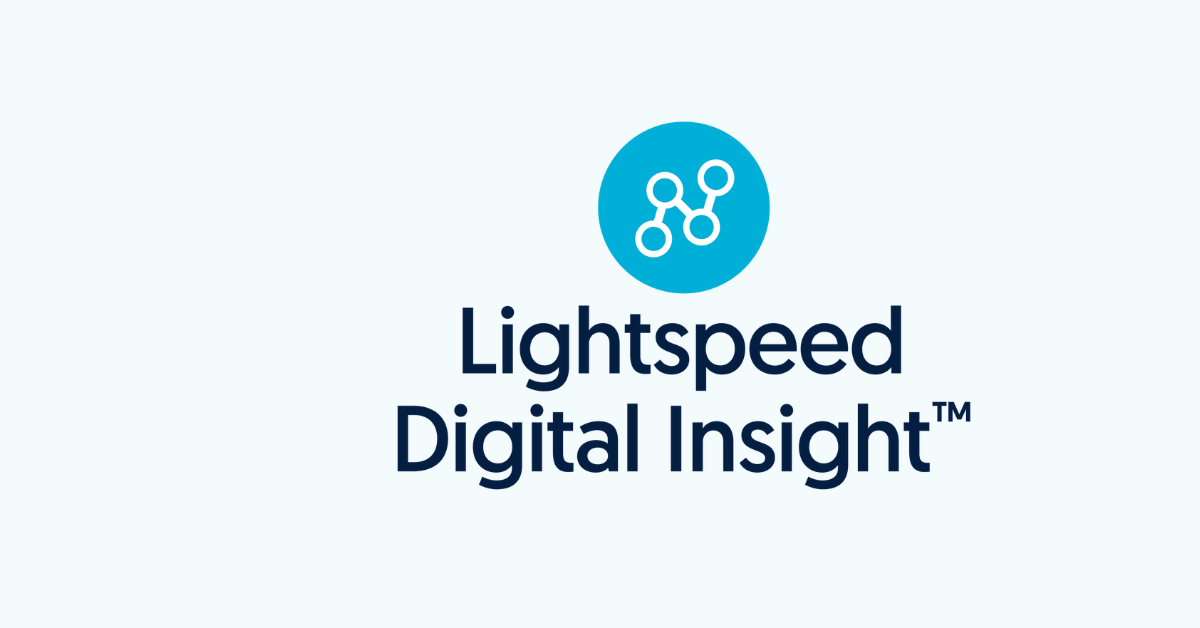 Lightspeed Digital Insight stacked logo on white background