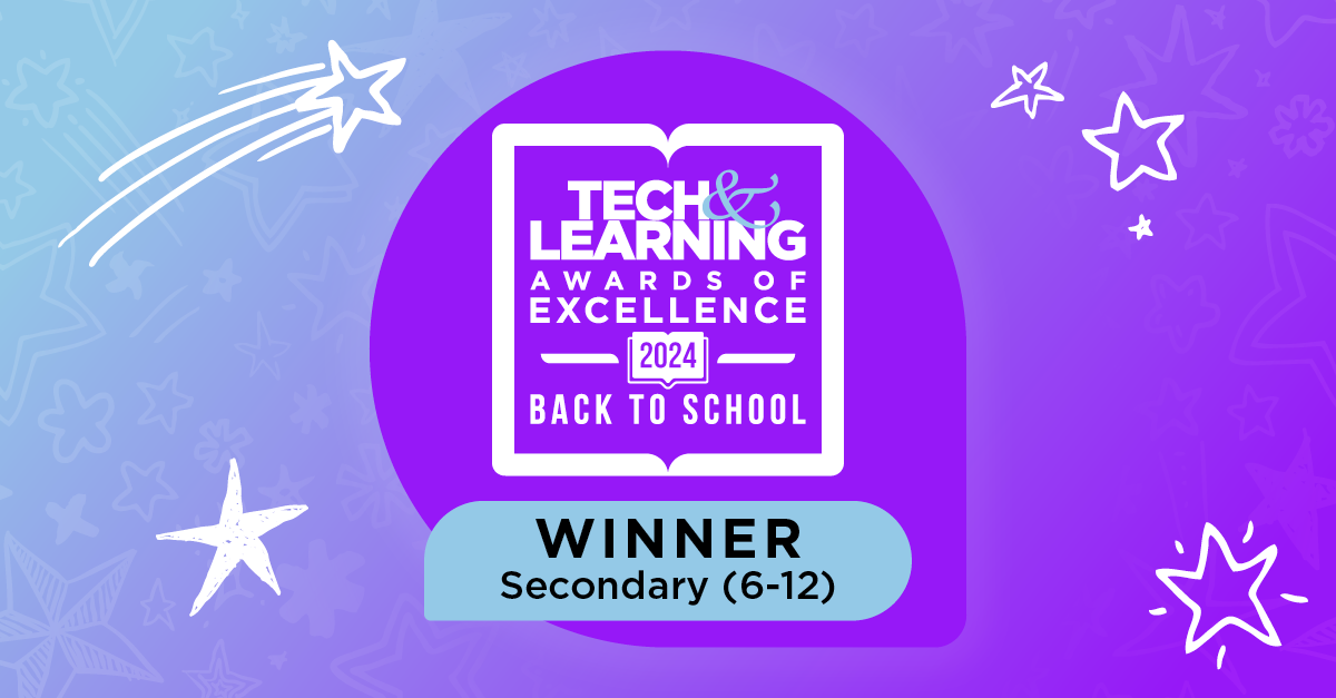 Gewinnerpreis der Tech & Learning Awards of Excellence 2024 „Back to School“